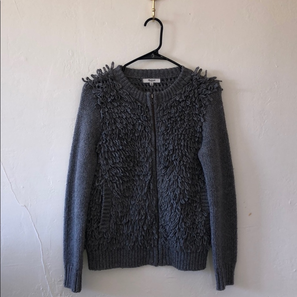 Madewell fringe sweater jacket - XS